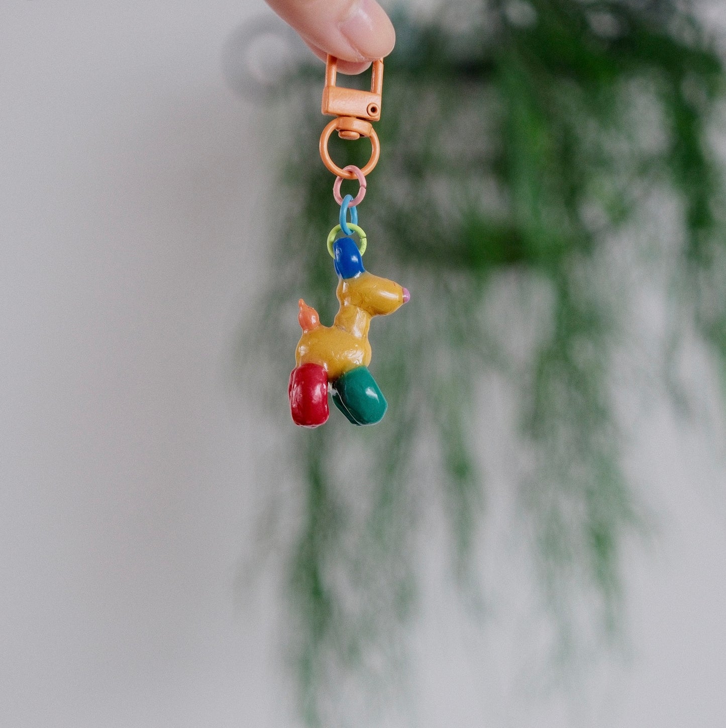 Technicolour Pup (Trinket Keychain)