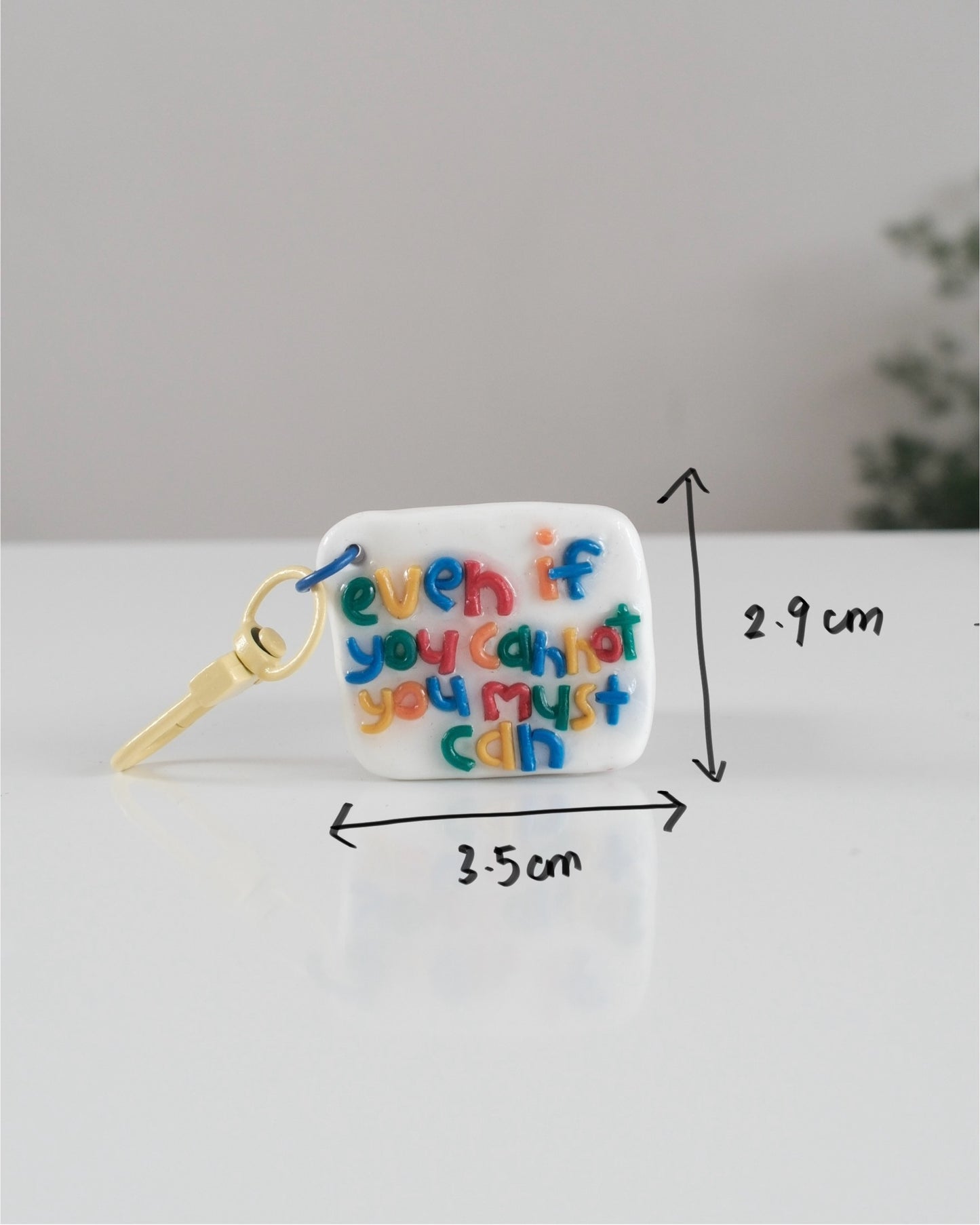 'You Must Can' Keychain 09