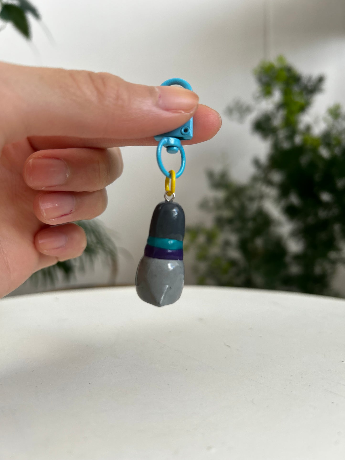 Fat Pigeon Keychain 02