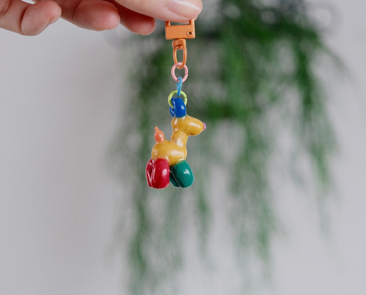 Technicolour Pup (Trinket Keychain)
