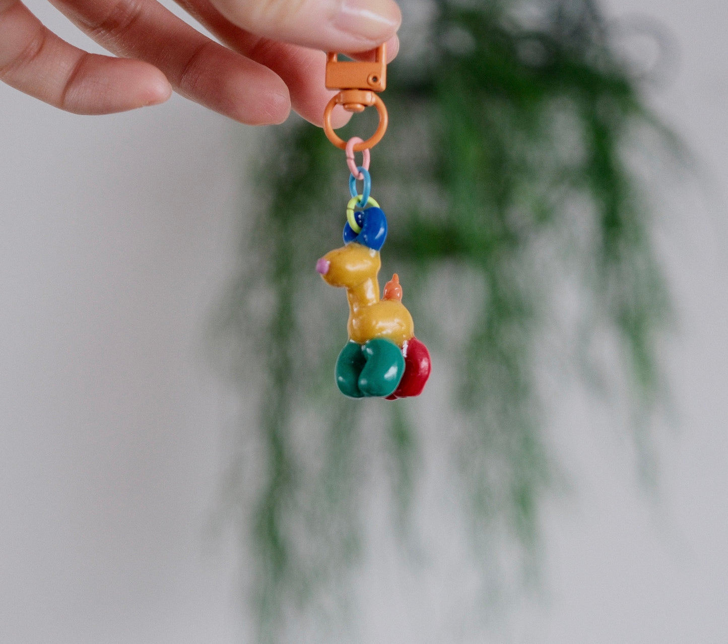 Technicolour Pup (Trinket Keychain)