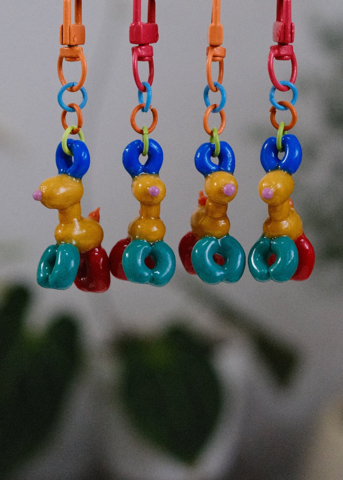 Technicolour Pup (Trinket Keychain)