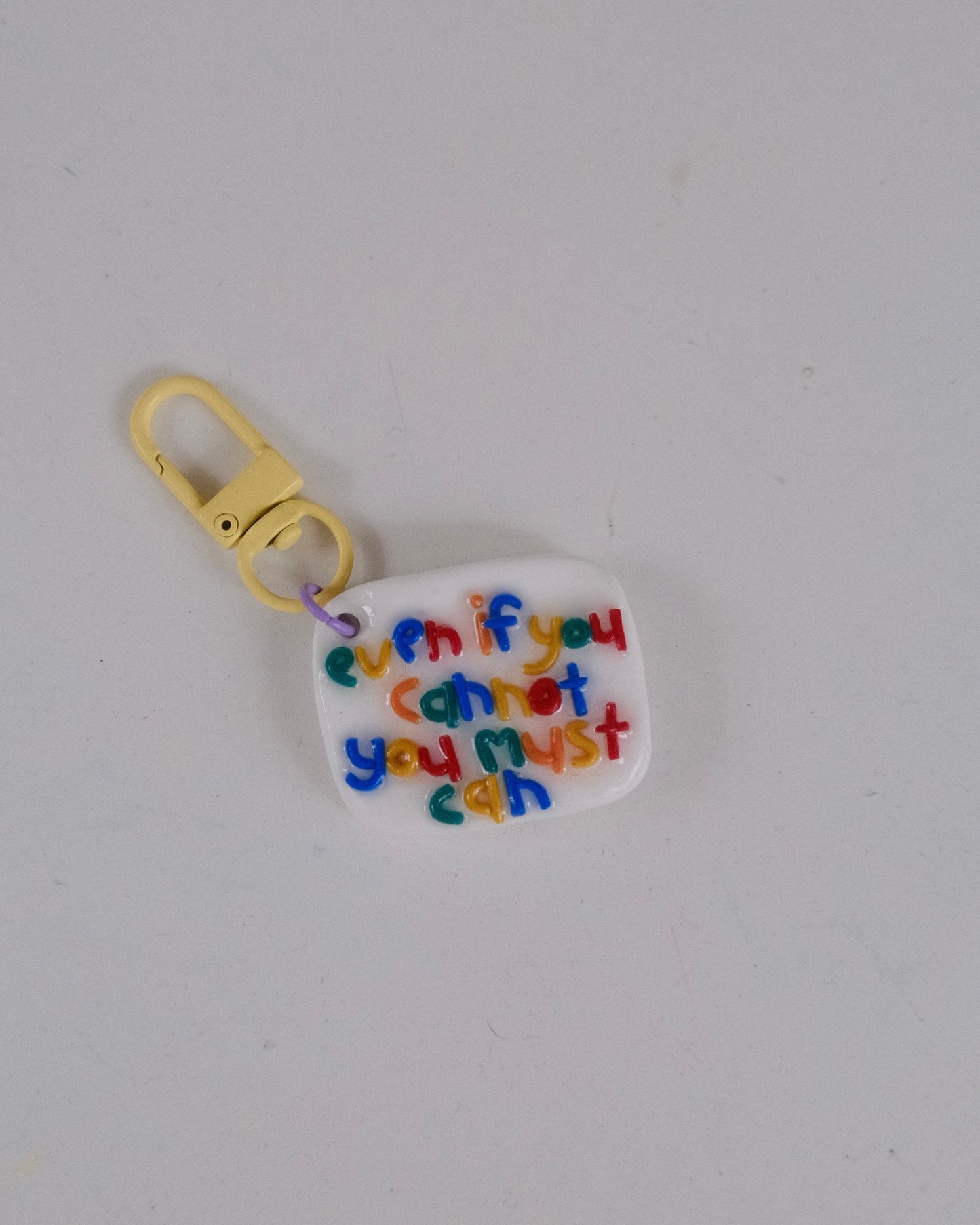 'You Must Can' Keychain 01