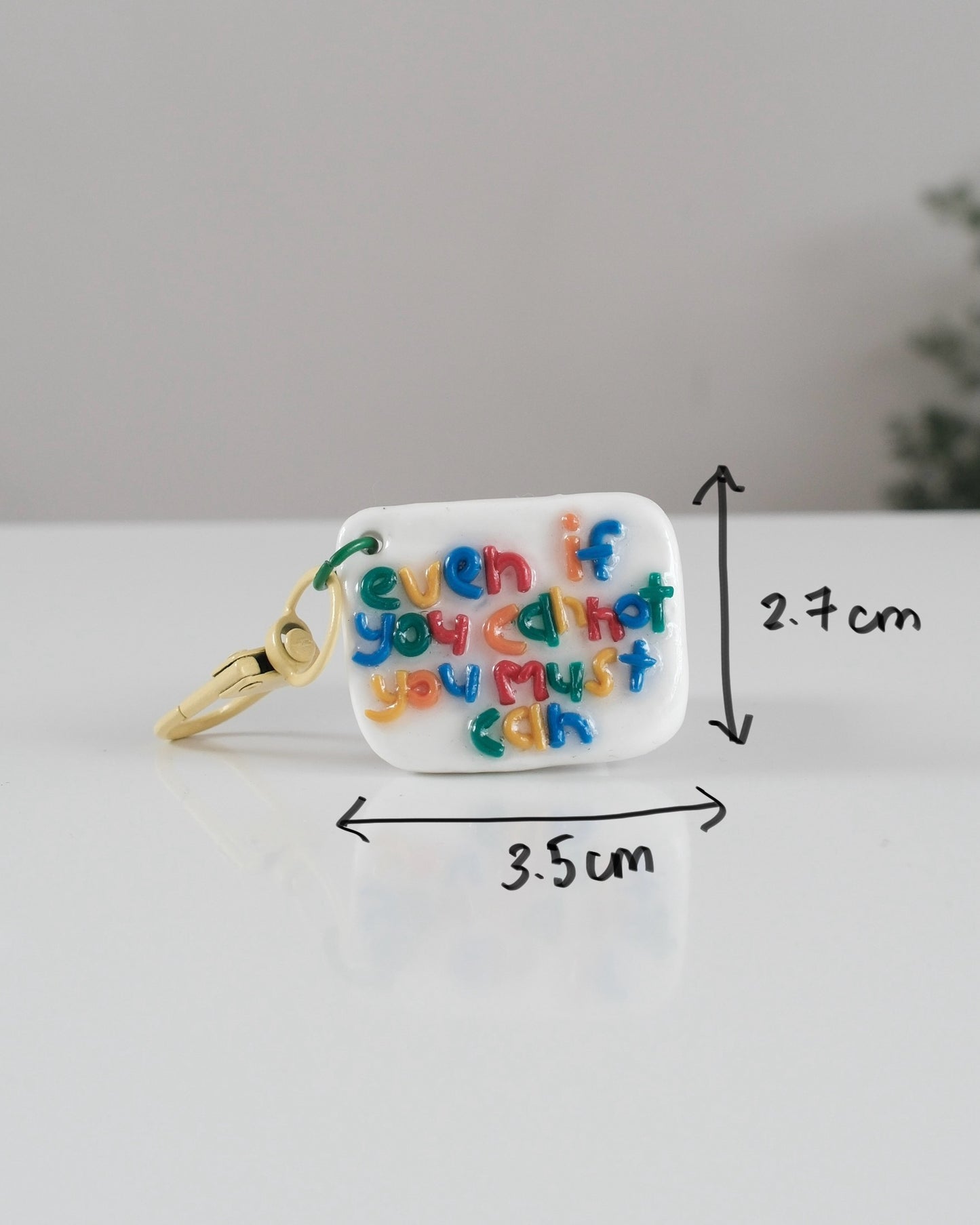 'You Must Can' Keychain 07