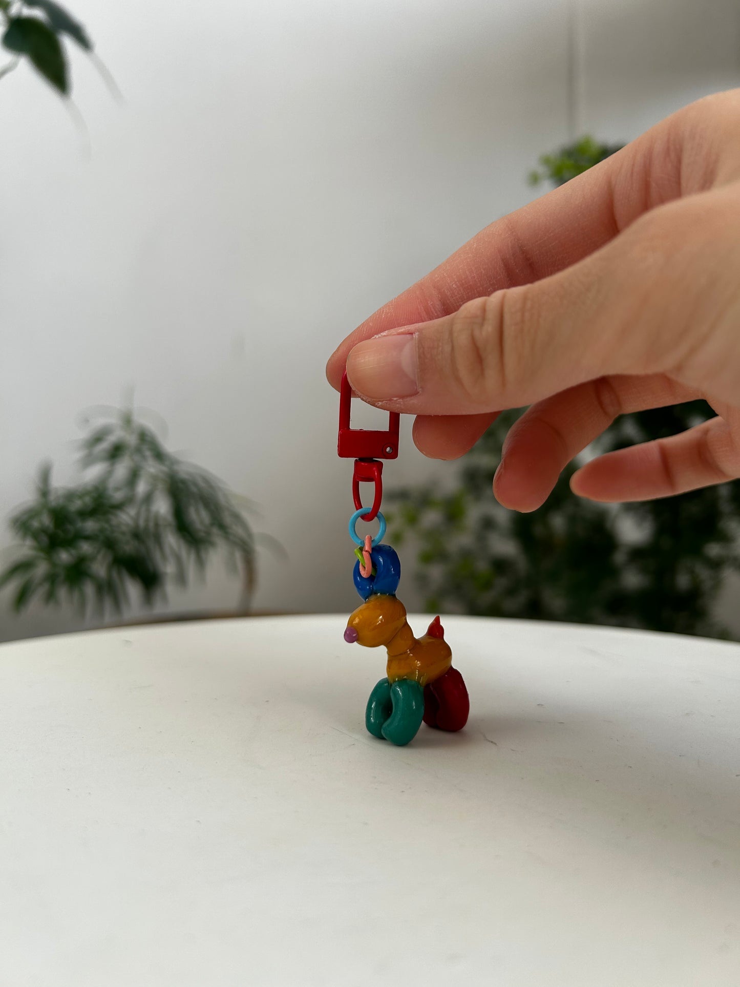 Technicolour Pup Keychain 01