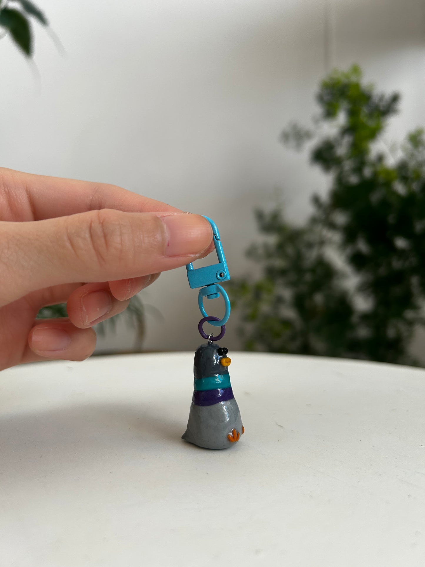 Fat Pigeon Keychain 01