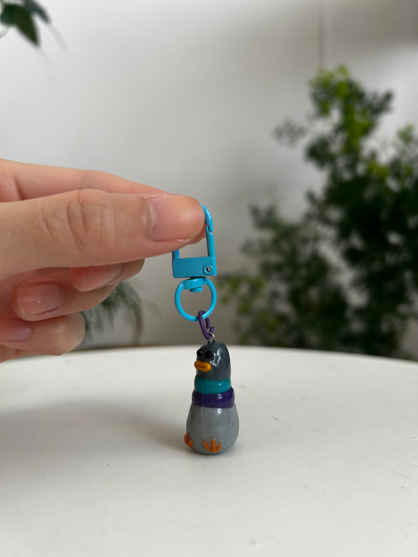 Fat Pigeon Keychain 01