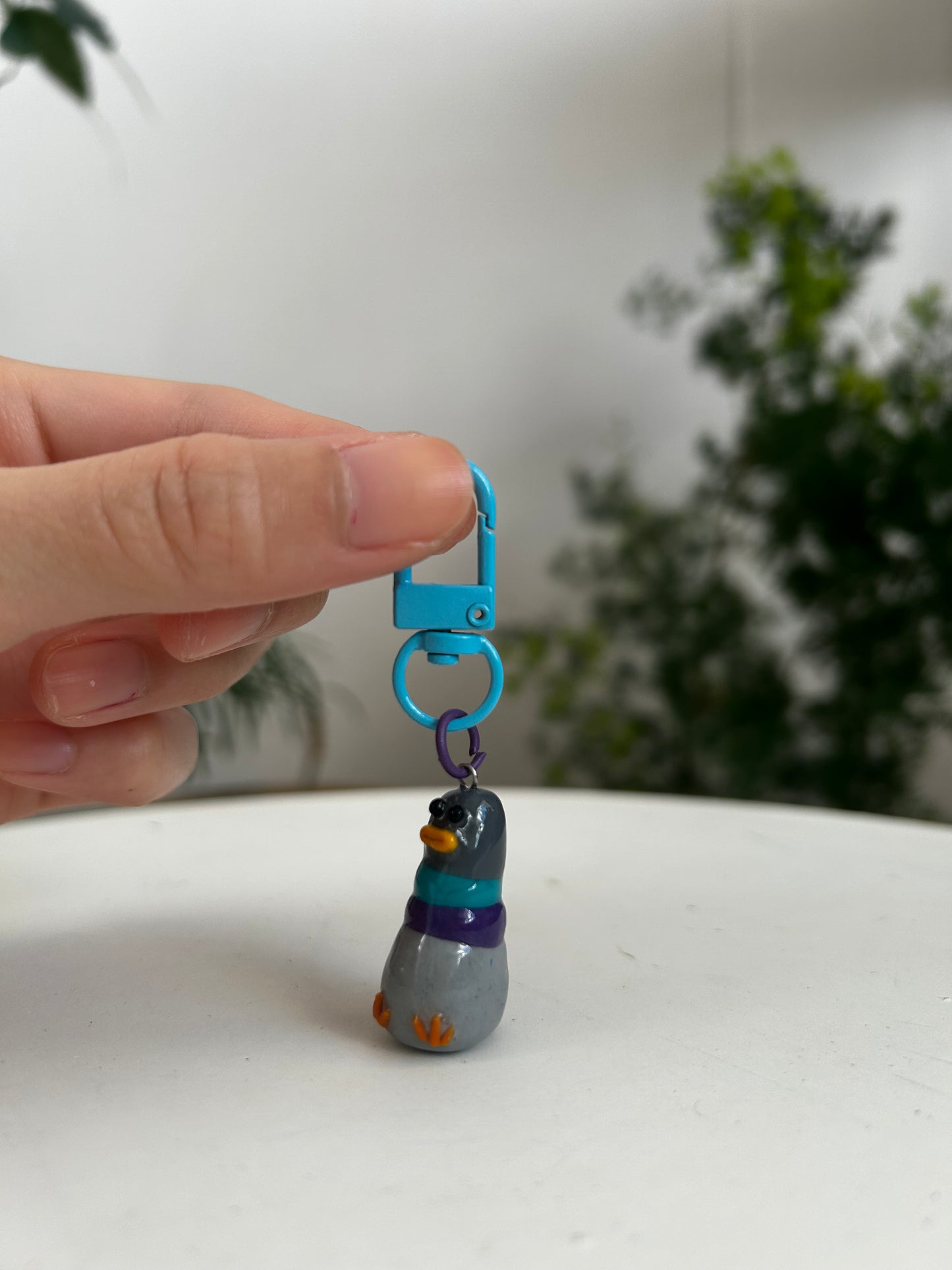 Fat Pigeon Keychain 01
