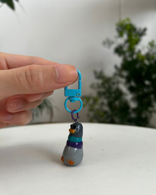 Fat Pigeon Keychain 01