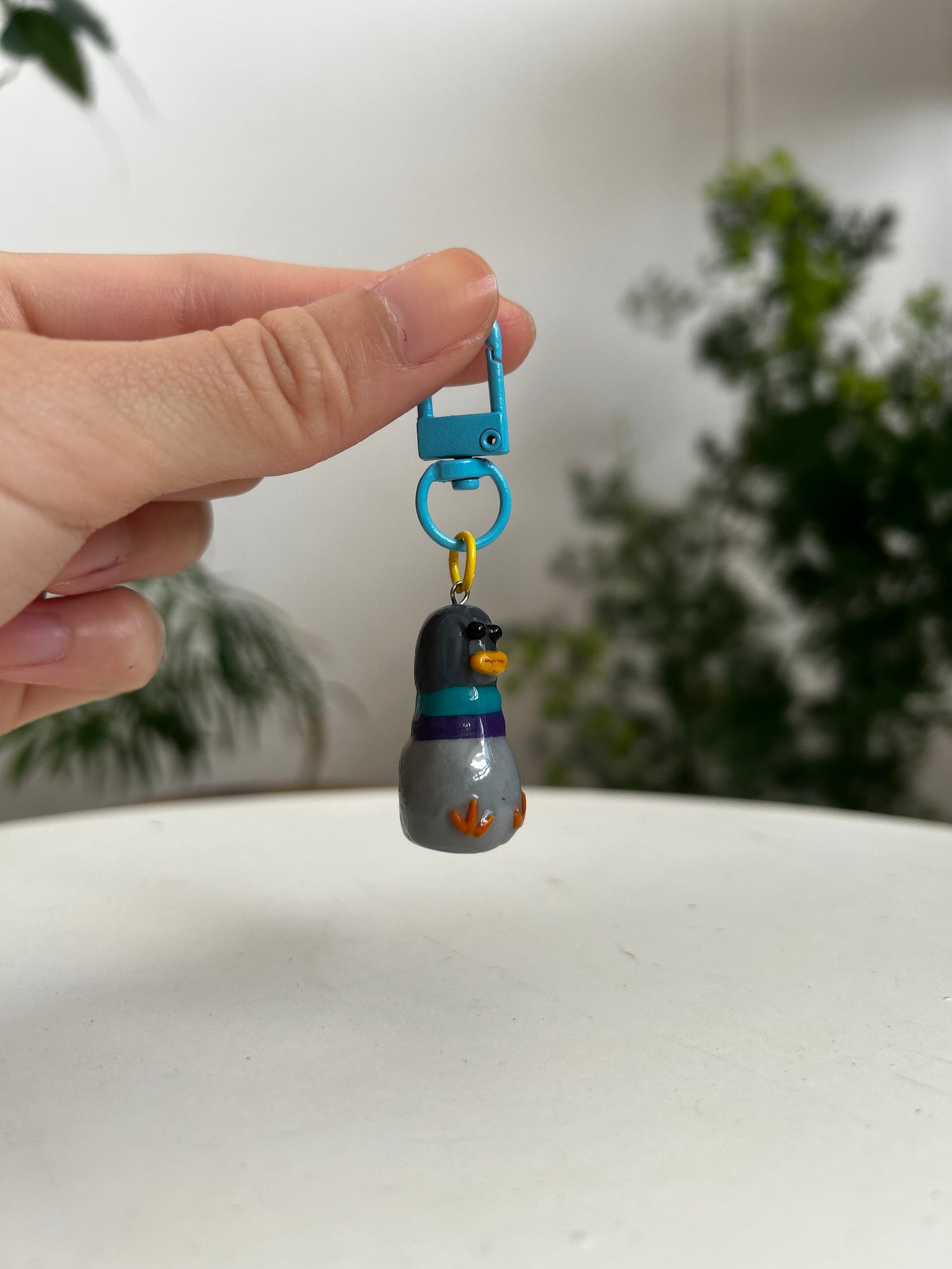 Fat Pigeon Keychain 02