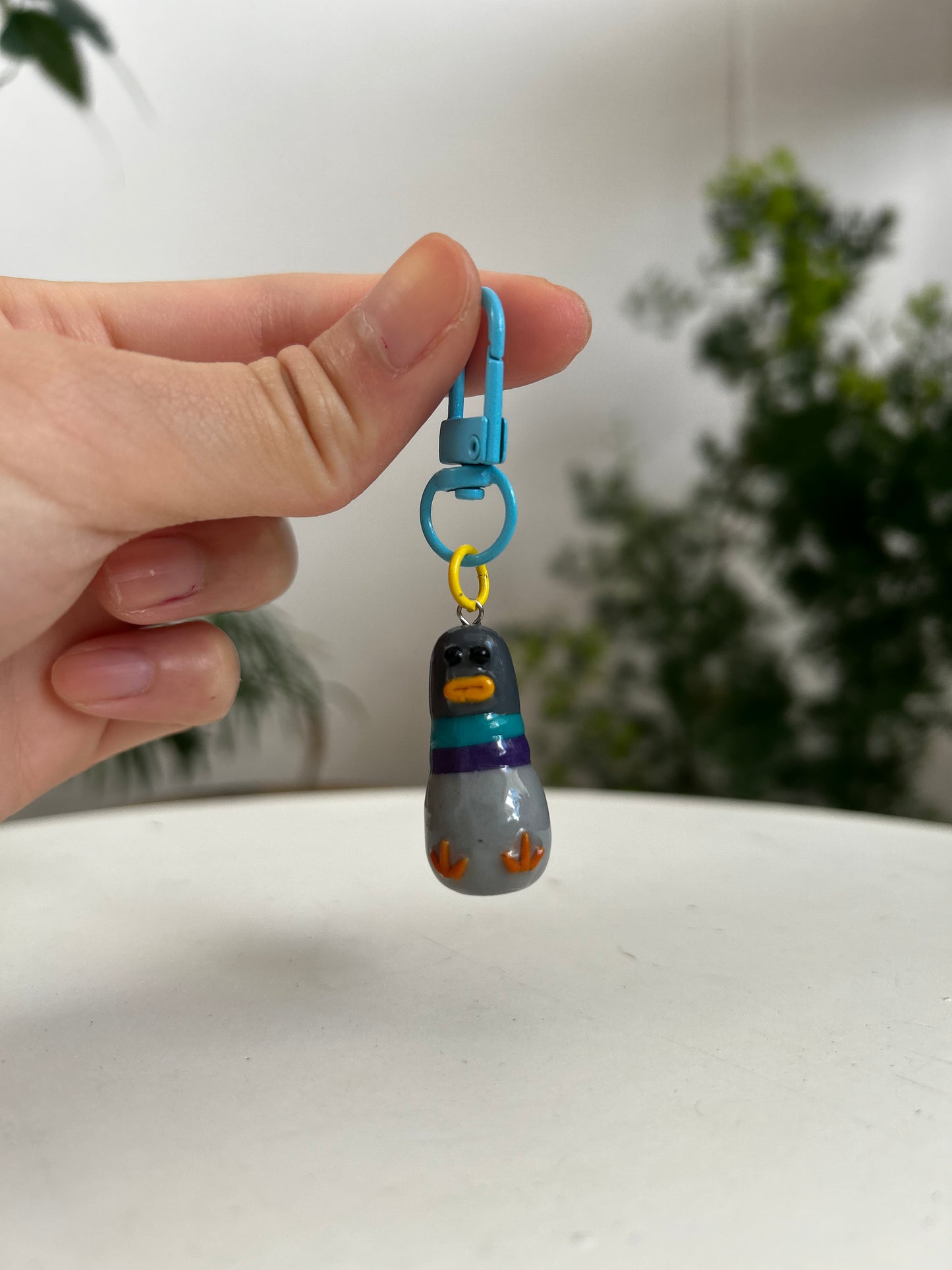 Fat Pigeon Keychain 02