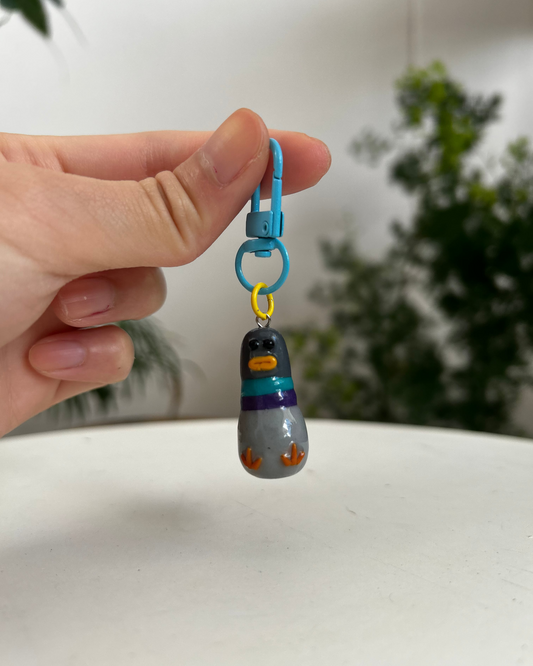 Fat Pigeon Keychain 02