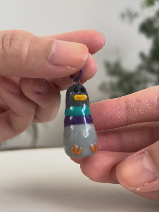 Fat Pigeon Keychain 01